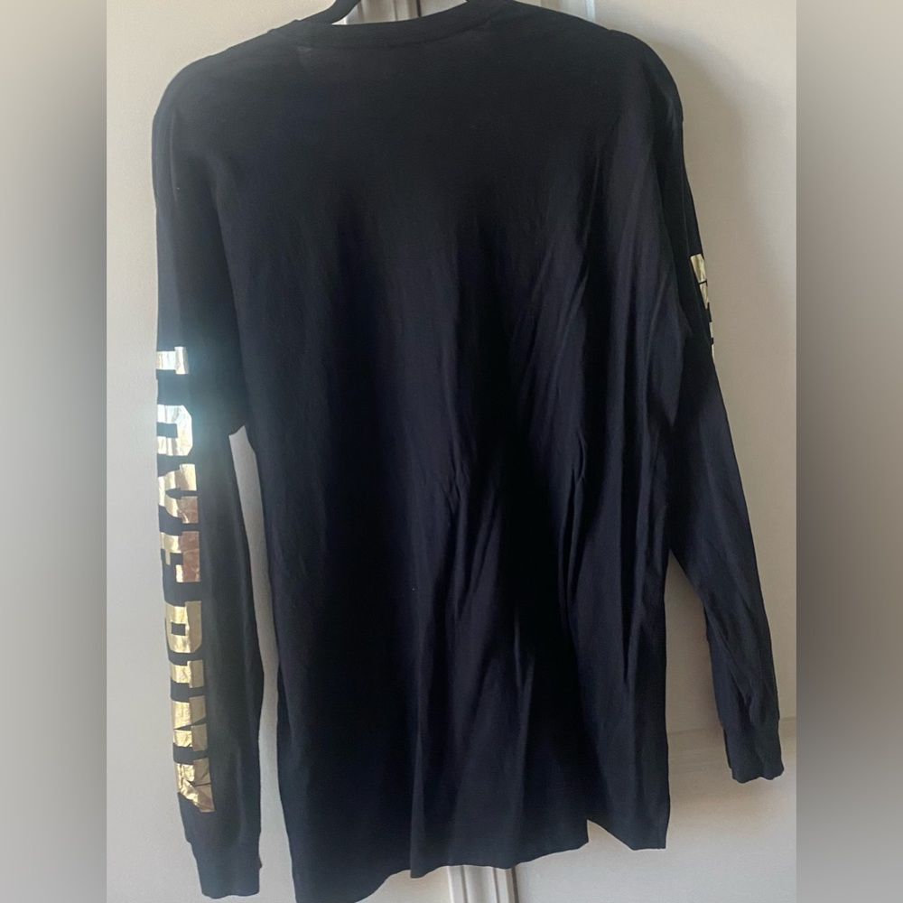 PINK sequin long sleeve tee. Size large. - Picture 3 of 4